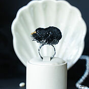 Украшения handmade. Livemaster - original item Black Swan Ring. Handmade.
