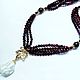 Necklace with garnet 'Glass of Burgundy wine'. Necklace. Magical Beauty Gems. My Livemaster. Фото №5