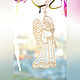 10pcs Angel pendant for luck embroidered souvenir. Christmas gifts. materials for creative Anna Sintez. Online shopping on My Livemaster.  Фото №2