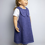 Одежда детская handmade. Livemaster - original item Knitted sundress for girls. Handmade.