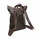  Women's Brown Salamander Leather Backpack Bag Mod. CP34. Backpacks. Natalia Kalinovskaya. My Livemaster. Фото №5