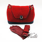 Сумки и аксессуары handmade. Livemaster - original item Crossbody bag: Red. Handmade.
