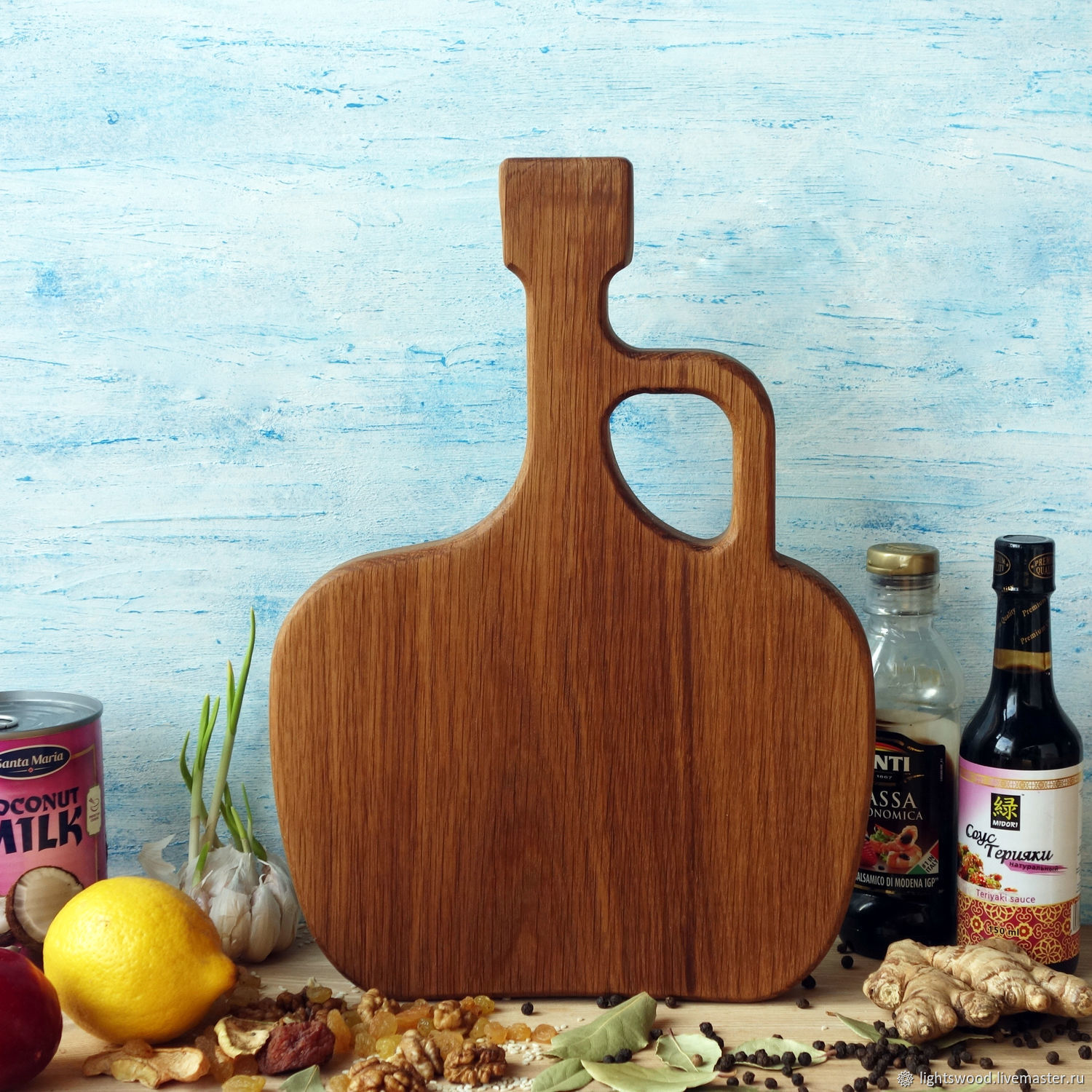 Kitchen handmade. Order A set of cutting boards CONNOISSEUR. LightsWood. Livemaster. Cutting board, spices, vinegar