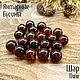 Beads ball 11mm made of natural Baltic amber red cherry, Beads1, Kaliningrad,  Фото №1