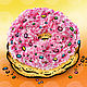 Снуд крупной вязки "Розовый пончик Букле", Снуды, Москва,  Фото №1