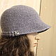 Order Cap knitted in a sporty style. Ekostil. Livemaster. . Caps1 Фото №3