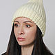  шапка-тыковка с отворотом и длинной макушкой. Шапки. knitting4you. Ярмарка Мастеров.  Фото №5
