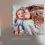 Картины и панно handmade. Livemaster - original item A picture with a mother and a child, pictures about motherhood. Handmade.