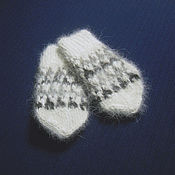 Аксессуары handmade. Livemaster - original item Children`s knitted mittens. Handmade.