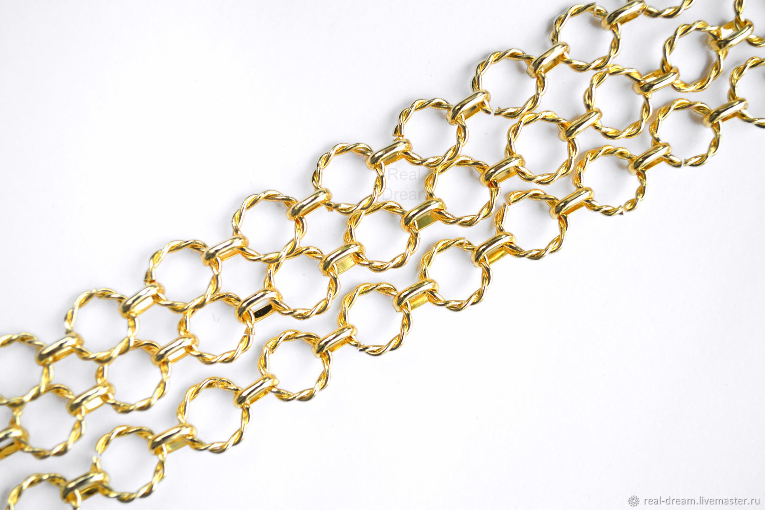 Цепь. Юж. Корея, 11 мм, золото, 10см, арт. Cz11 – купить на Ярмарке ...