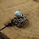 Кольцо с ларимаром 16,5 р-р, серебро. Кольца. Miy-gems. Ярмарка Мастеров.  Фото №6