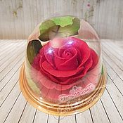 Косметика ручной работы handmade. Livemaster - original item Soap Rose in the dome souvenir handmade. Handmade.