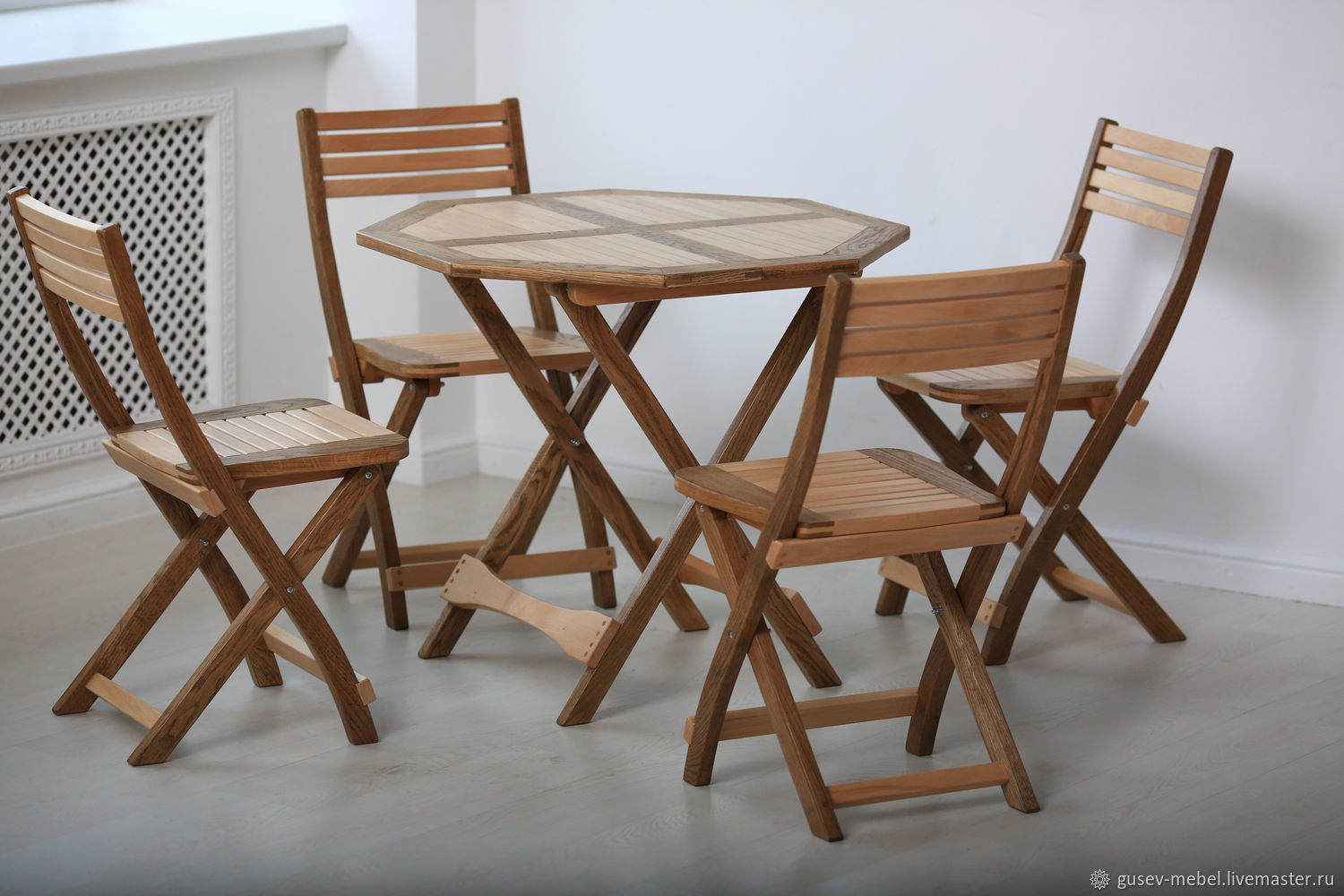 Набор мебели для пикника Supretto стол раскладной и 4 стула (6032)