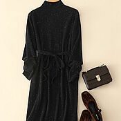 Одежда handmade. Livemaster - original item Dress polka dot detail 100 cashmere%. Handmade.