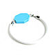 Blue magnet bracelet 'Blue sky' white bracelet. Bead bracelet. Irina Moro. My Livemaster. Фото №5