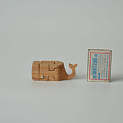 Куклы и игрушки handmade. Livemaster - original item Puzzles and puzzles: Miniature Whale puzzle. Handmade.