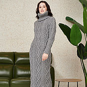 Одежда handmade. Livemaster - original item Grey knitted dress. Handmade.