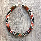 Украшения handmade. Livemaster - original item Harness of Japanese beads Ajambo Beaded Necklace. Handmade.