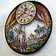 Unusual wall clock Moscow, Russian souvenir, clock as a gift. Watch. Original wall clocks. My Livemaster. Фото №4