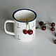 Retro marine mug, handmade ceramics. Mugs and cups. JaneCeramics. My Livemaster. Фото №5