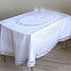Oval linen Tablecloth 310/200 Garden flowers, Tablecloths, St. Petersburg,  Фото №1