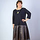 Vintage boho dress made of black knitwear and organza. Dresses. Elvira24. Online shopping on My Livemaster.  Фото №2