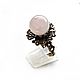 Rose quartz.  ' Merisa' ring with pink quartz, Rings, Volgograd,  Фото №1