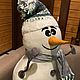Снеговик большой. Игрушки. Woolmood. Ярмарка Мастеров.  Фото №4