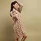 Beige dress with braids. Dresses. SHAPAR - knitting clothes. Online shopping on My Livemaster.  Фото №2