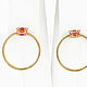 Золотые серьги-гвоздики 585 пробы с сапфирами. Серьги-пусеты. Daizy Jewellery. Ярмарка Мастеров.  Фото №4