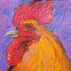 Painting with a rooster oil 50 by 40 cm. Pictures. paintmart (oikos). My Livemaster. Фото №6