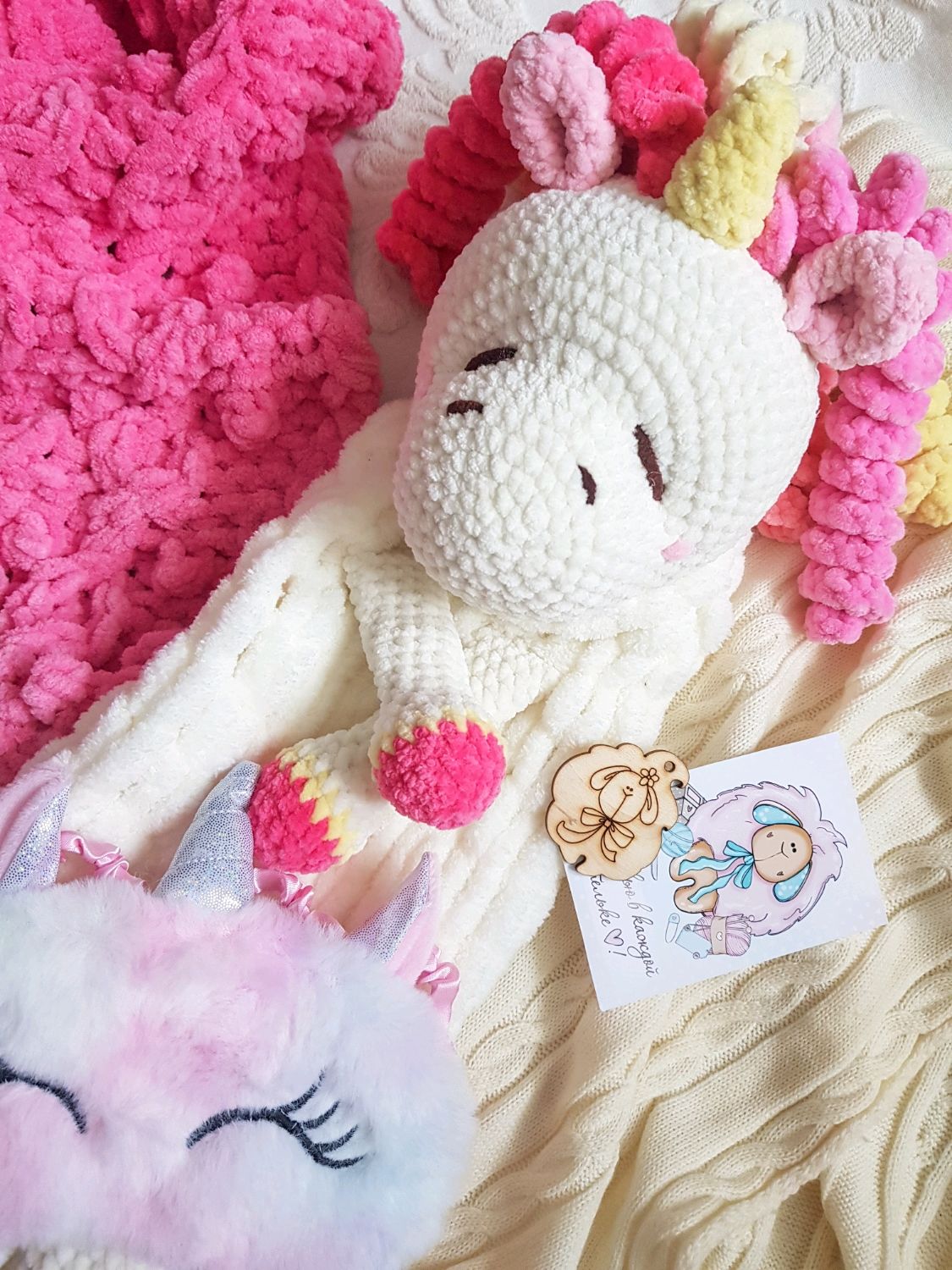 Игрушка пижамница Единорог, вязаная единорожка в интернет-магазине ...