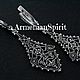 Ажурные филигранные серьги из серебра 925 Кружево Armenian Spirit, Серьги классические, Ванадзор,  Фото №1