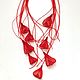 Necklace : ' Scarlet sails'. Necklace. Ксения (by Popova). My Livemaster. Фото №5