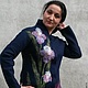 Felted jacket 'Irises', Klimkin Galina, Suit Jackets, Losino-Petrovsky,  Фото №1