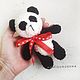 Soft toy knitted Panda. Stuffed Toys. Amigurushka. Online shopping on My Livemaster.  Фото №2