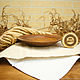 Flat wooden plate (19 cm) made of Siberian Cedar T79. Plates. ART OF SIBERIA. Online shopping on My Livemaster.  Фото №2
