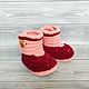 Children's shoes: knitted plush boots for girls, 12 cm on the foot. Footwear for childrens. Natalia Derina - Knitted Shoes (denatal). My Livemaster. Фото №4