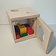 Montessori Sorter Cube with Holes. Puzzle. Shop Grizunok teether. Online shopping on My Livemaster.  Фото №2