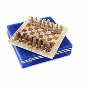 Активный отдых и развлечения handmade. Livemaster - original item Chess made of stone Jasper and Shell 20. Handmade.
