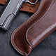 Кобура Colt 1911 авторской работы в винтажном стиле. Подарки для охотников и рыболовов. AceLeather.ART. Ярмарка Мастеров.  Фото №4