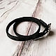 Thin bracelet winding from leather Knot. Cuff bracelet. Tatiana (Leather bracelets). Online shopping on My Livemaster.  Фото №2