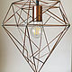 Light copper 'Drop' lamp in loft style. Ceiling and pendant lights. tiffanarium (Tiffanarium). My Livemaster. Фото №5
