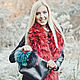 Raccoon fur scarf in red. Scarves. Forestfox. Family Fur Atelier. Online shopping on My Livemaster.  Фото №2