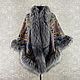 Pavlovo Posad shawl with black fox fur. Shawls1. Olga Lavrenteva. My Livemaster. Фото №6