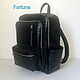 Leather backpack ' Black Windows'. Backpacks. Sergei. Online shopping on My Livemaster.  Фото №2