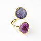 Quartz Ring, Lilac Ring, Turquoise Spring Ring. Rings. Irina Moro. My Livemaster. Фото №6