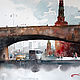 Вид на Большой Москворецкий мост, Картины, Москва,  Фото №1