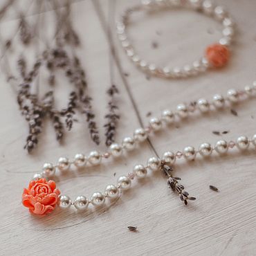 Украшения ручной работы. Ярмарка Мастеров - ручная работа Колье-бусы Rose. Handmade.