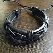 Украшения handmade. Livemaster - original item Braided bracelet: leather bracelet. Handmade.